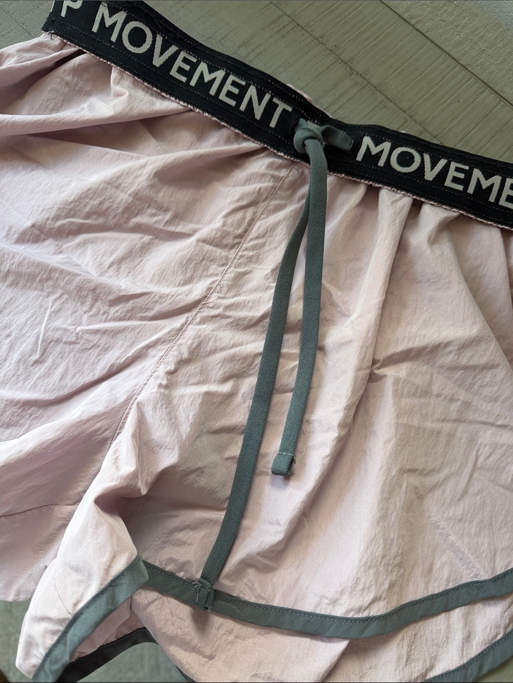 FP Movement by Free People Pale Pink Skater Drawstring Shorts